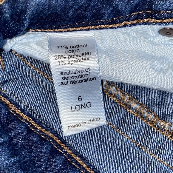 Women's Maurice's Boot Cut Factory Distressed Jeans - Size 6L - Picture 8 of 10